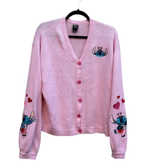 Her Universe Disney Lilo & Stitch Lovebug Girls Skimmer Cardigan - Picture 1 of 9